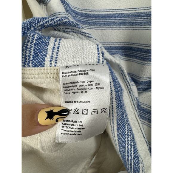 Scotch & Soda Beachy Coastal 100% Cotton Casual Classic Button Up Shirt - Picture 7 of 10